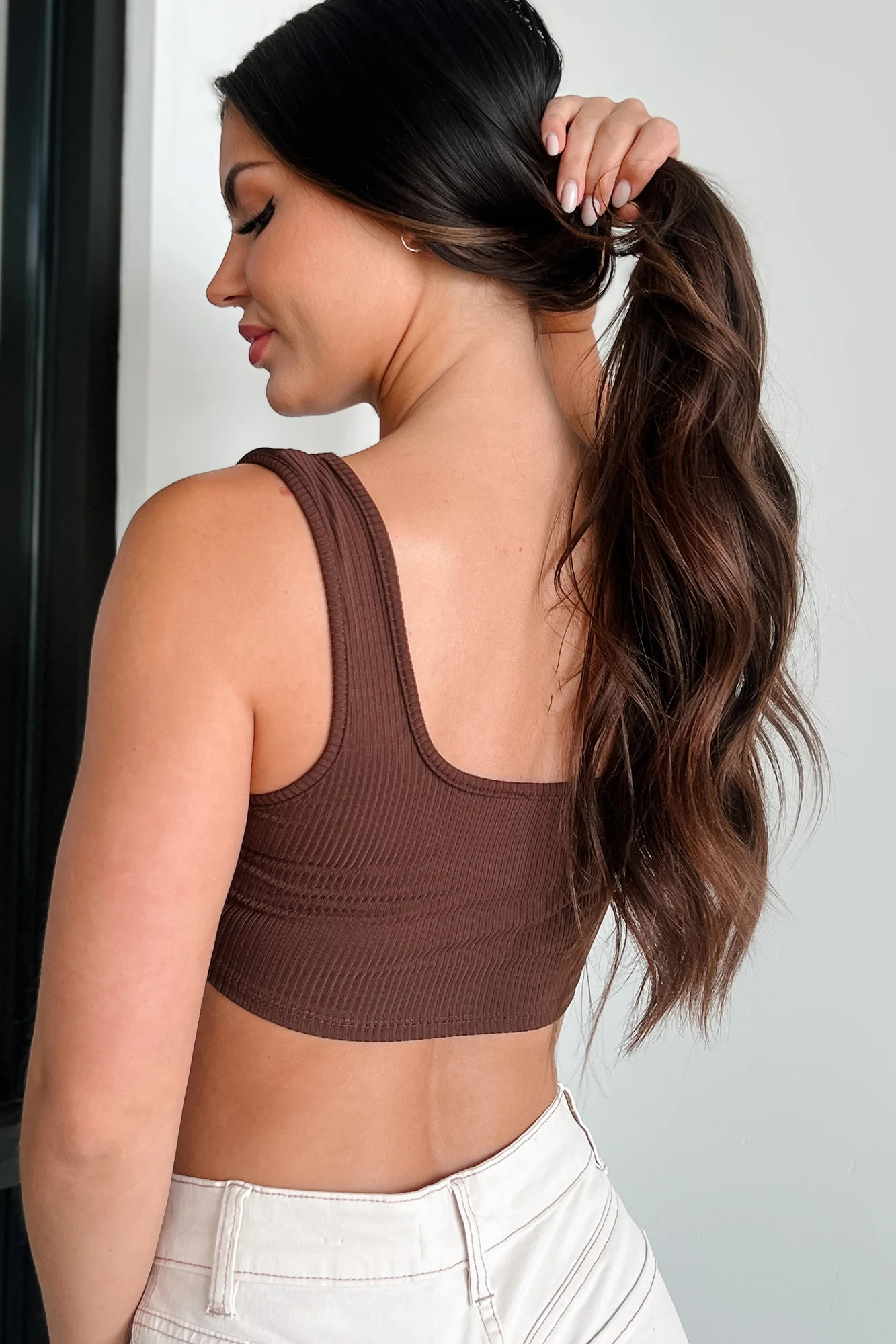 Butterfly Visions Ribbed Butterfly Tank (Brown) - Image 12