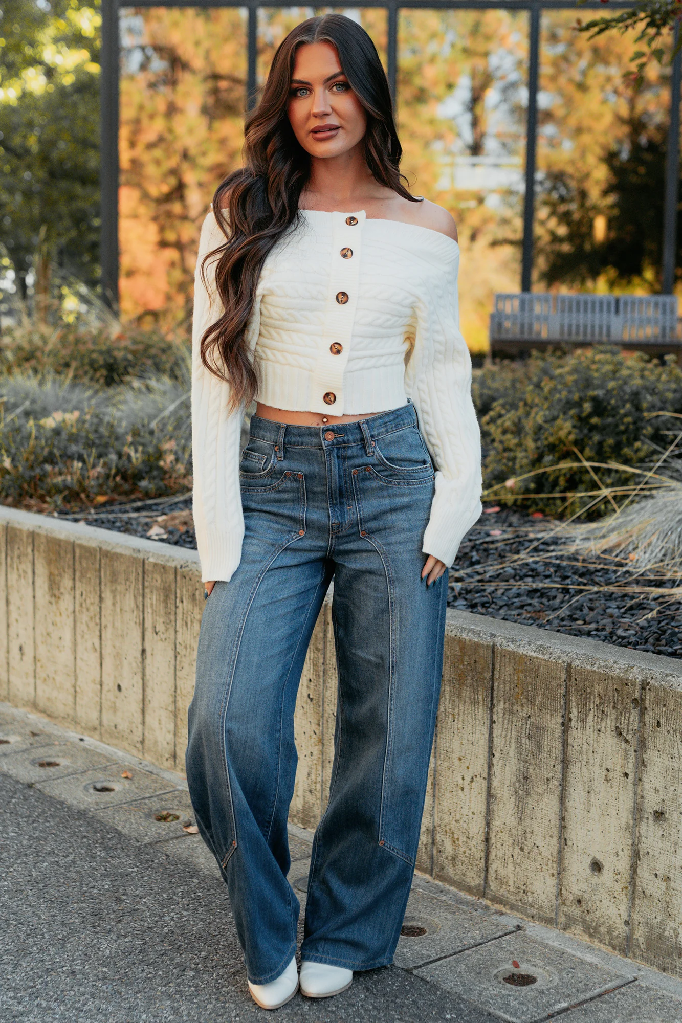 Elise Vintage Baggy Wide Leg Hidden Jeans (Medium) - Image 18