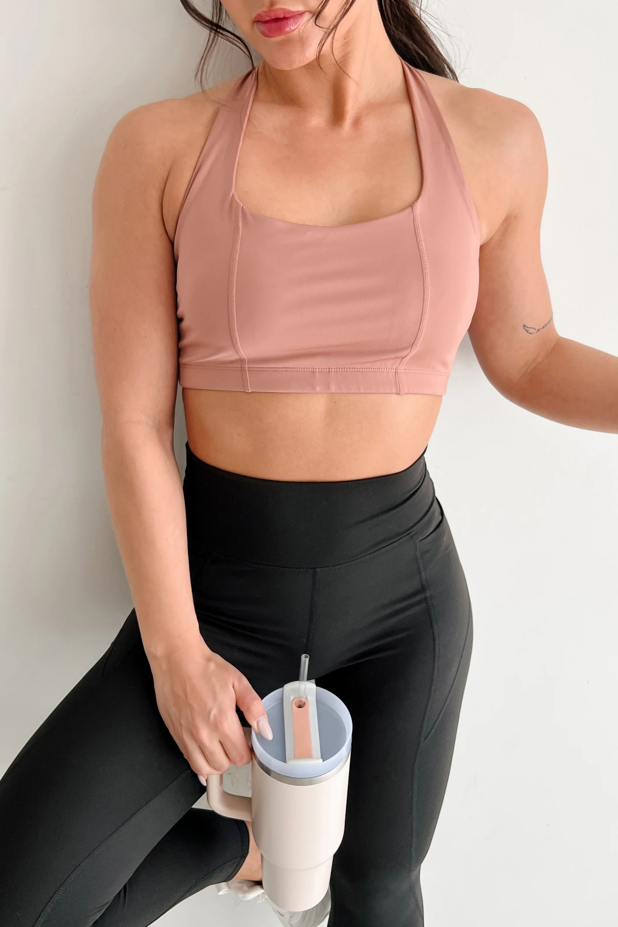 Fitness Flow Padded Active Top (Clay) - Image 4