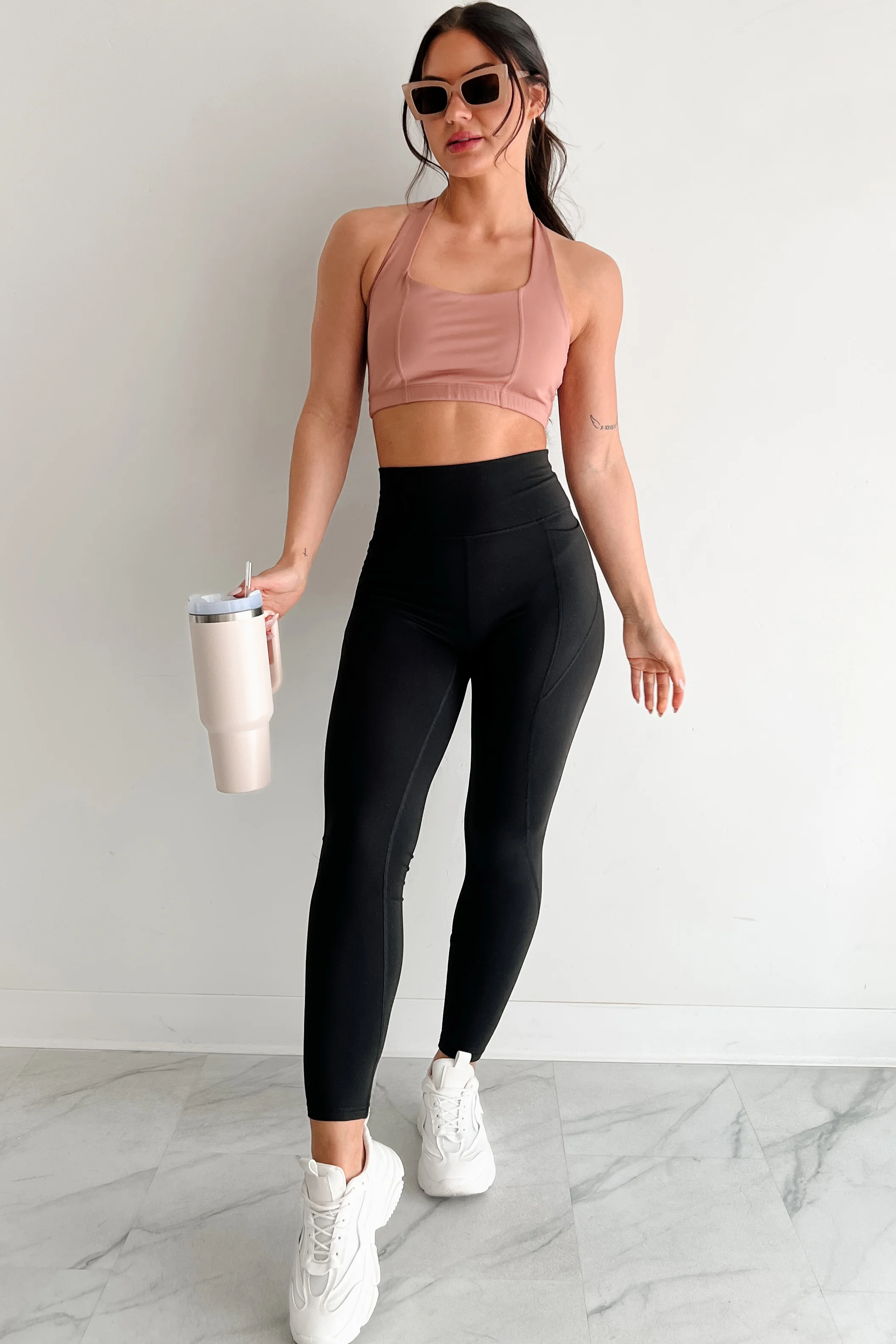 Fitness Flow Padded Active Top (Clay) - Image 6