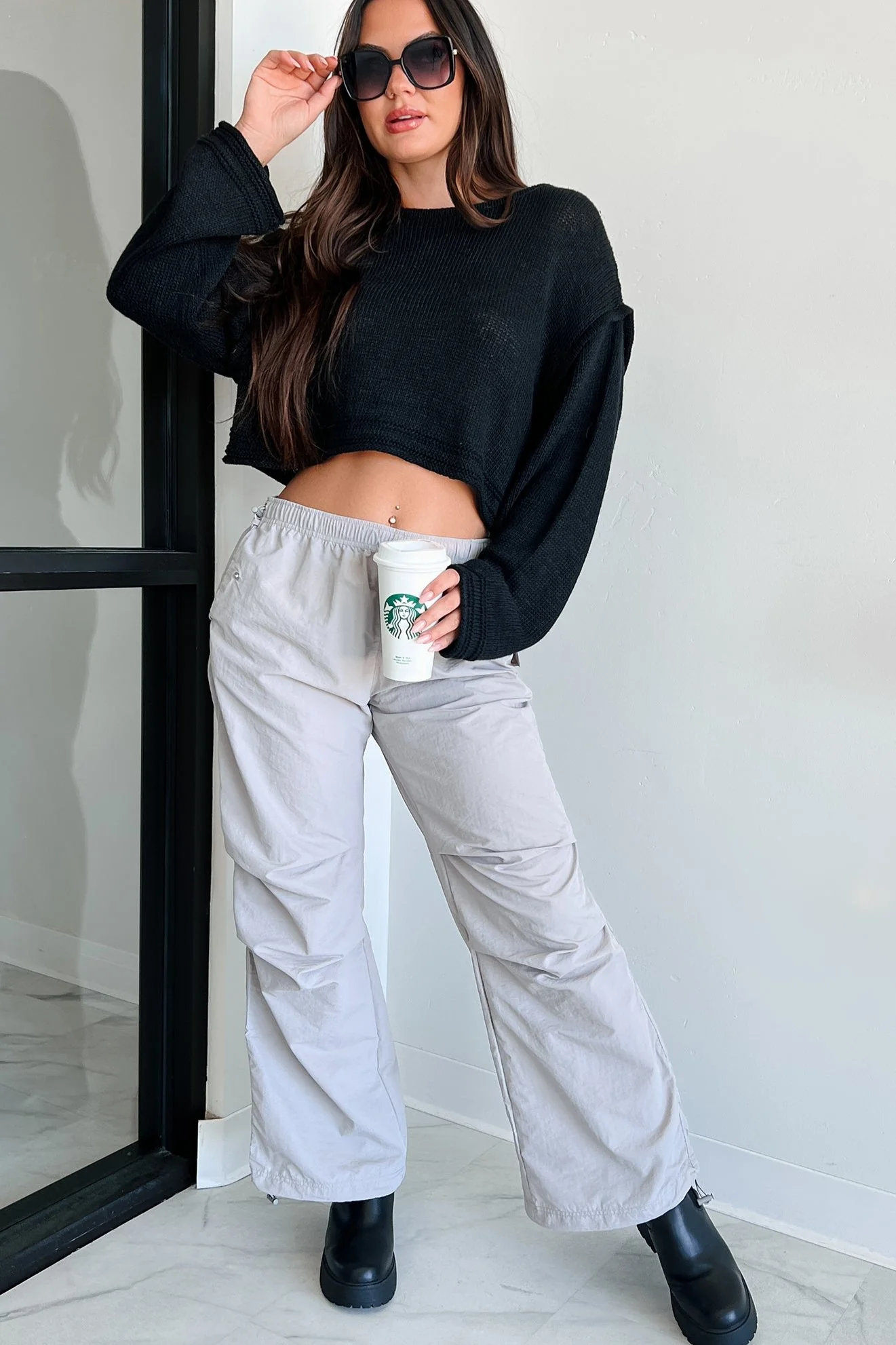 Gibbs Nylon Parachute Pants (Grey) - Image 5