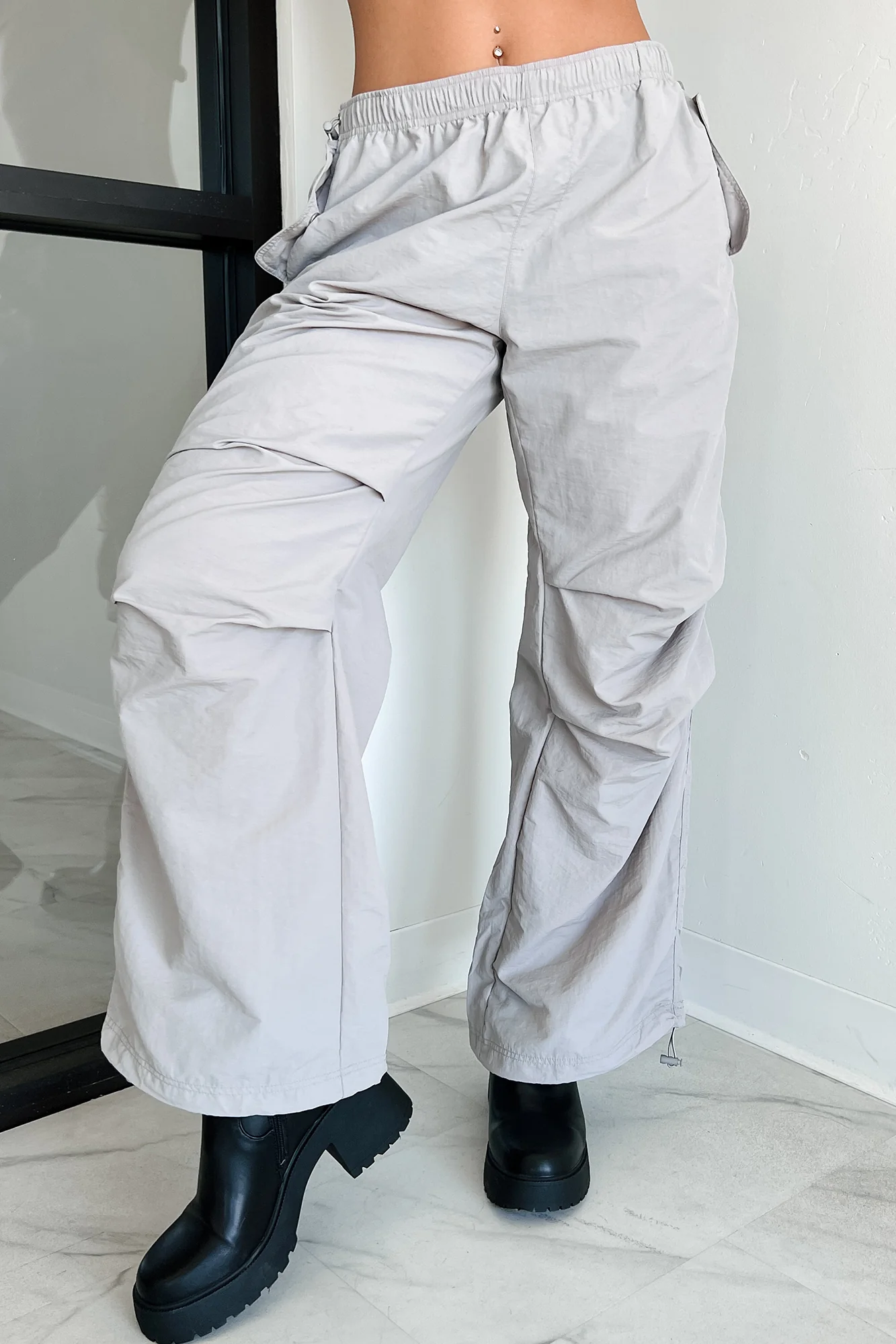 Gibbs Nylon Parachute Pants (Grey) - Image 7