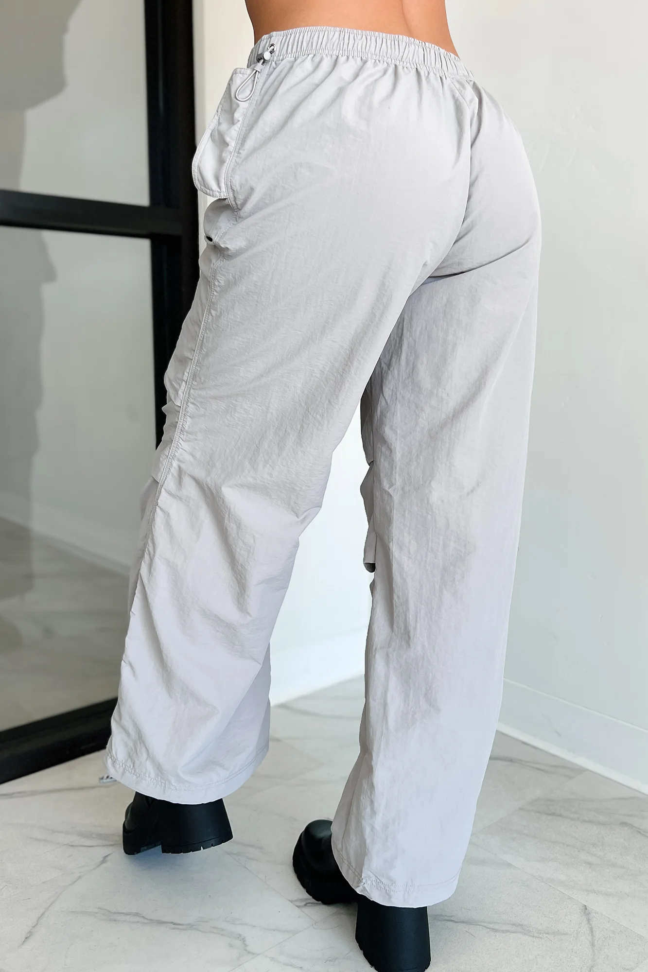Gibbs Nylon Parachute Pants (Grey) - Image 8
