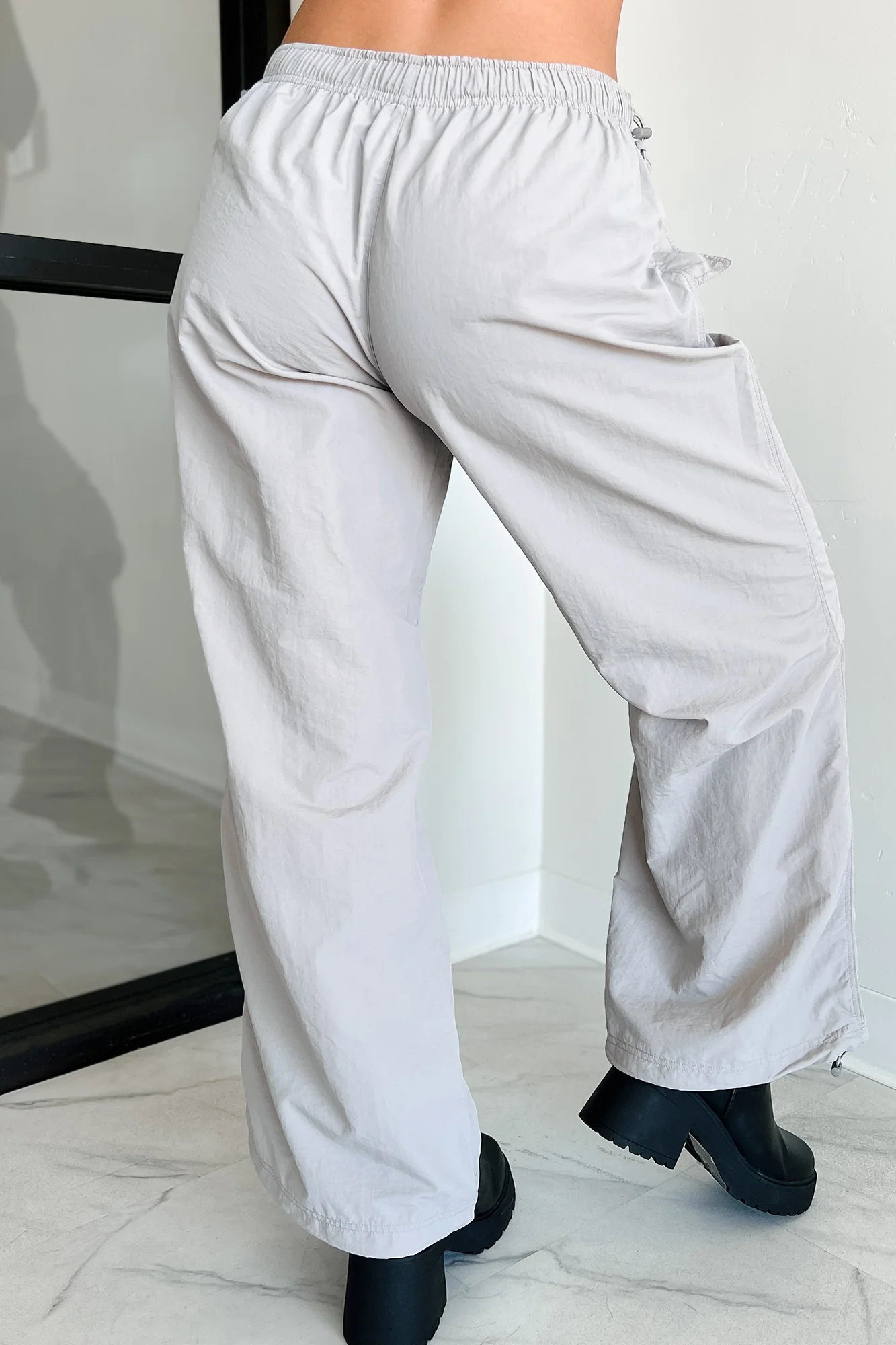 Gibbs Nylon Parachute Pants (Grey) - Image 9