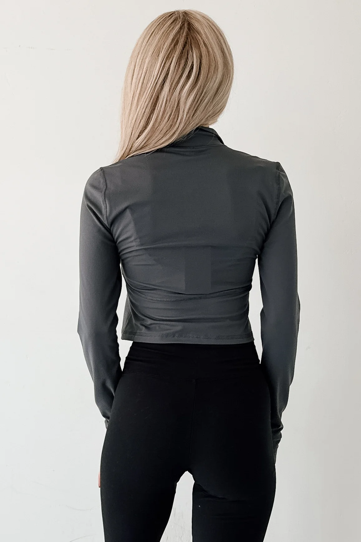 Impressive Performance Zip-Up Active Jacket (Coal Grey) - Image 4