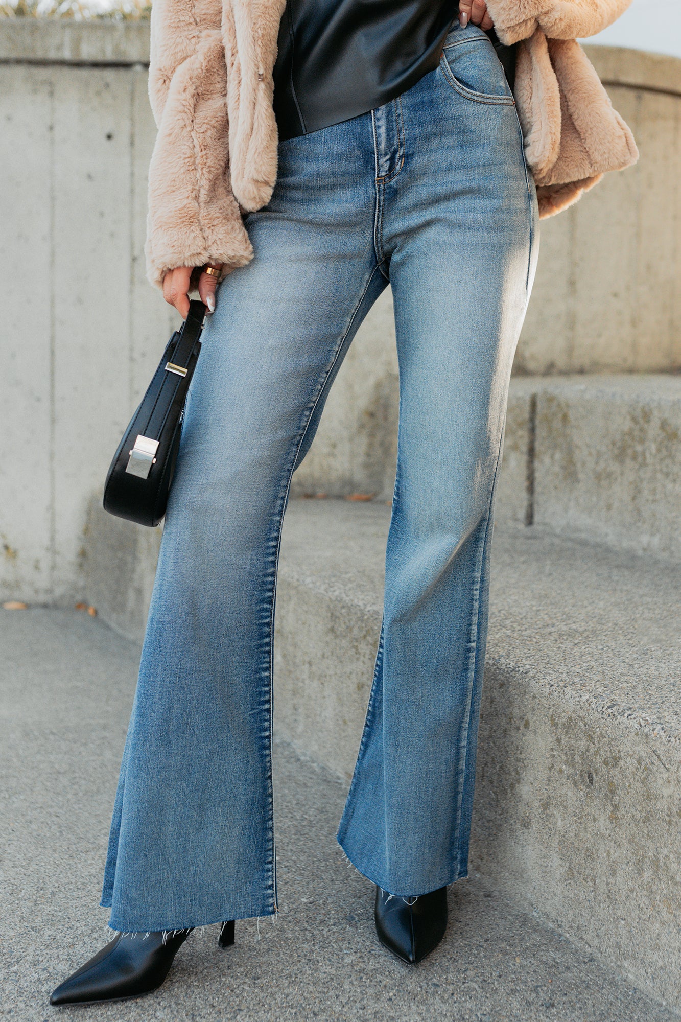 Julius High Rise Flare Sneak Peek Jeans (Medium) - Image 10