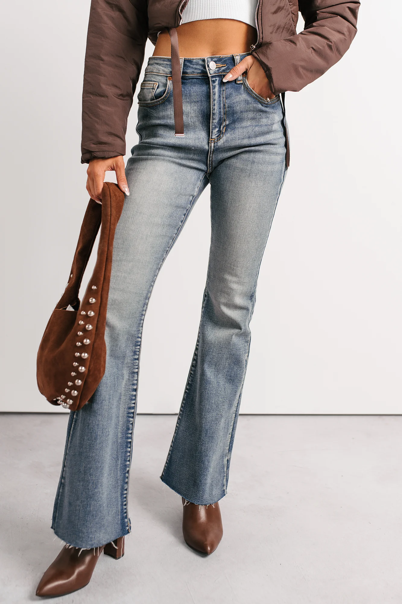 Julius High Rise Flare Sneak Peek Jeans (Medium) - Image 13