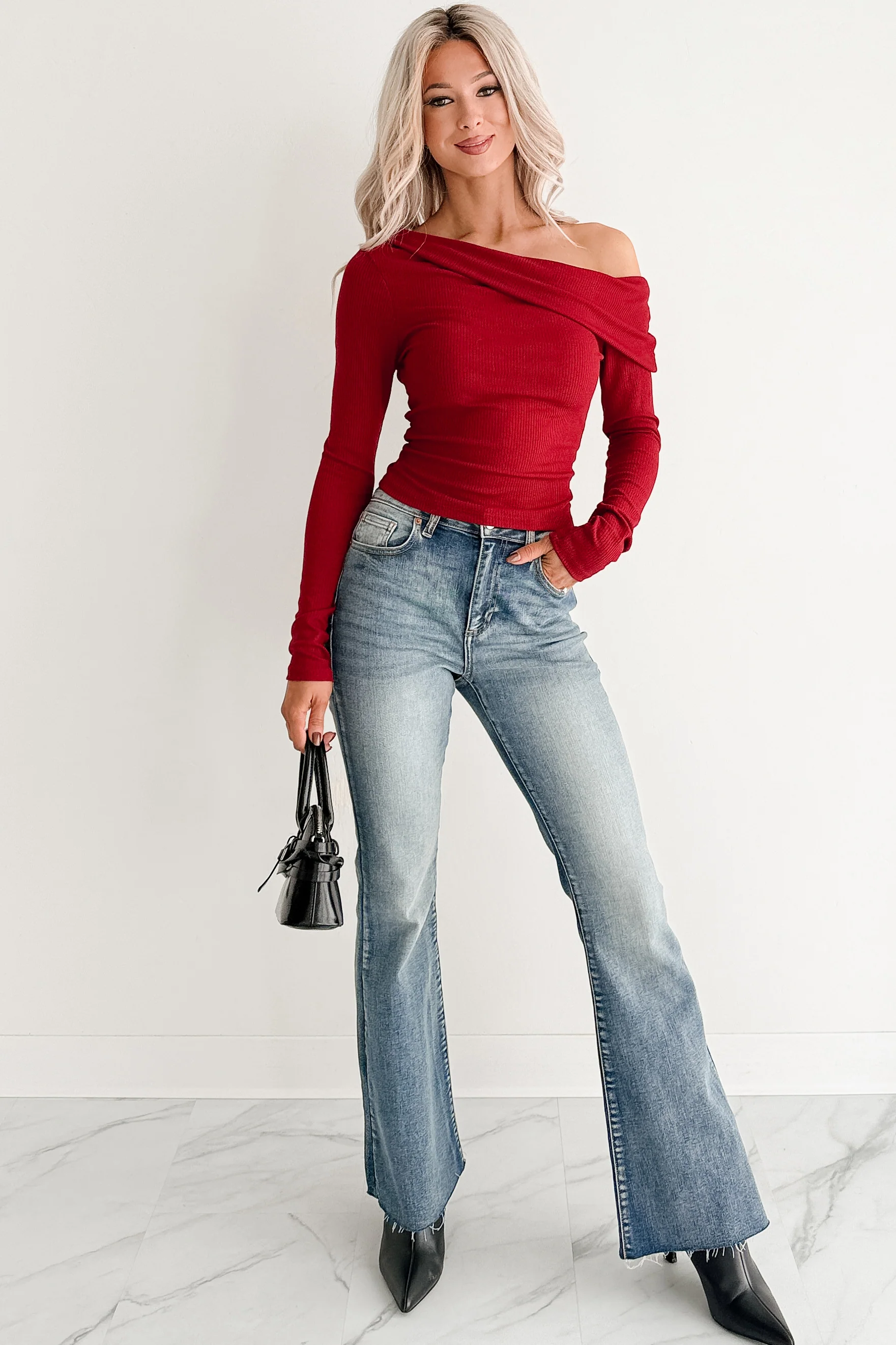 Julius High Rise Flare Sneak Peek Jeans (Medium) - Image 15