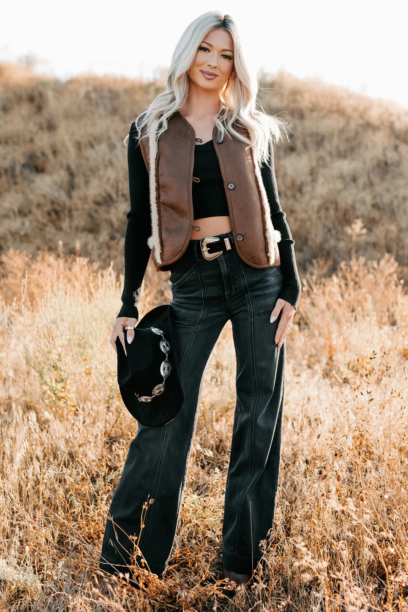 Mountain Muse Faux Suede Vest (Chocolate) - Image 10