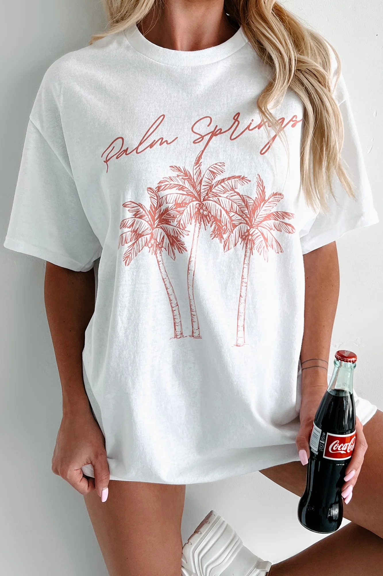 "Palm Springs" Graphic T-Shirt (White) - Image 4