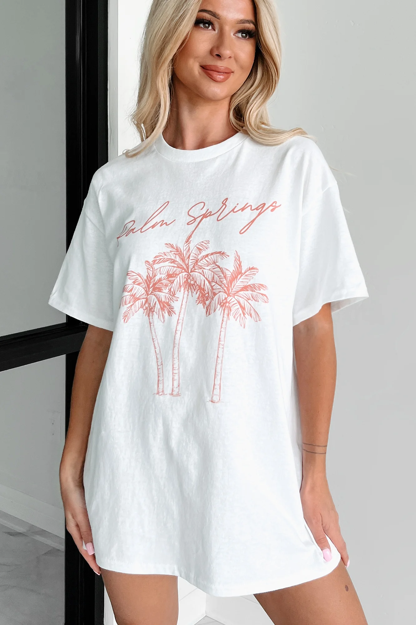"Palm Springs" Graphic T-Shirt (White) - Image 5