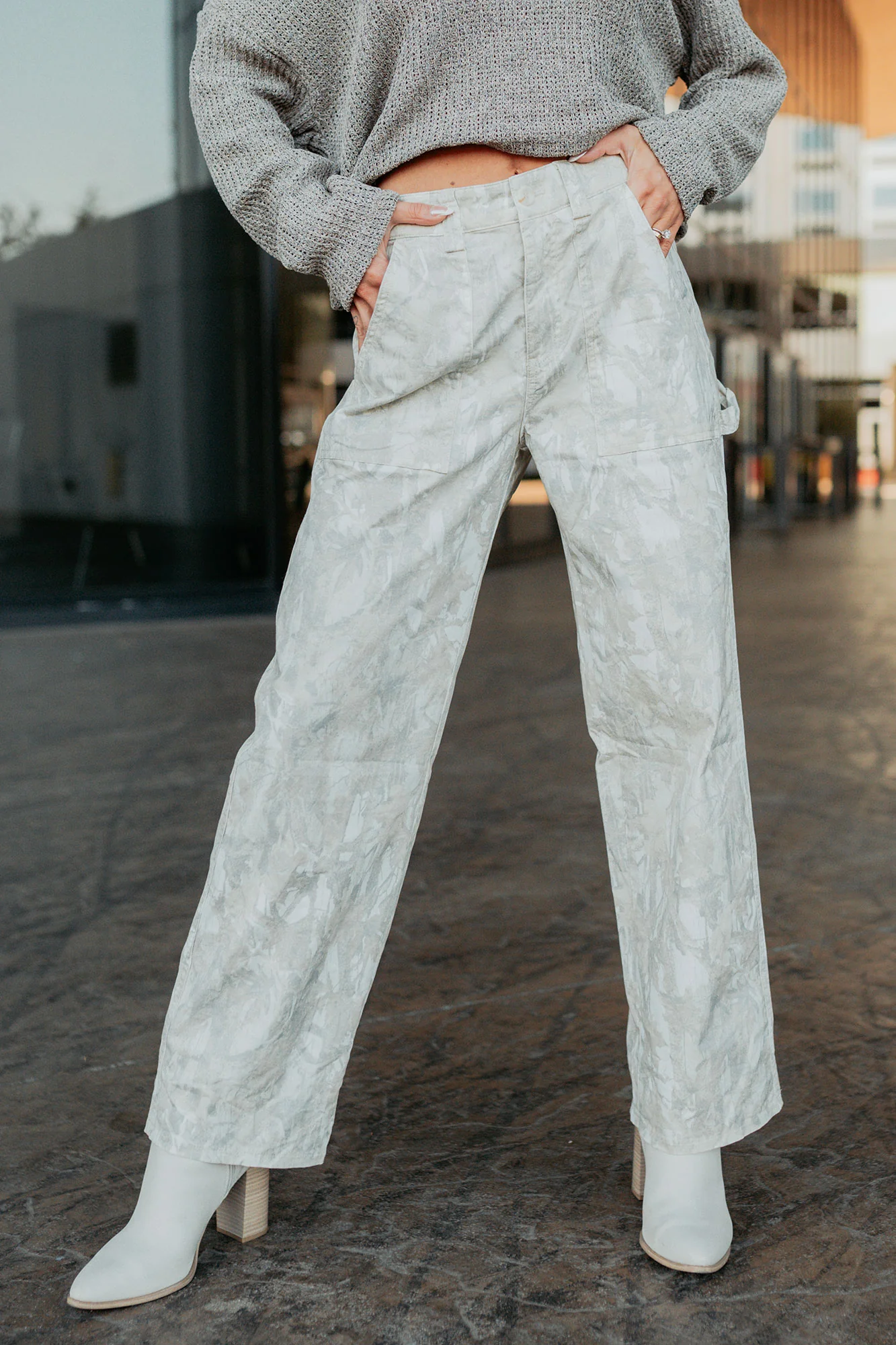 True Authority High Rise Wide Leg Pants (Camo) - Image 10
