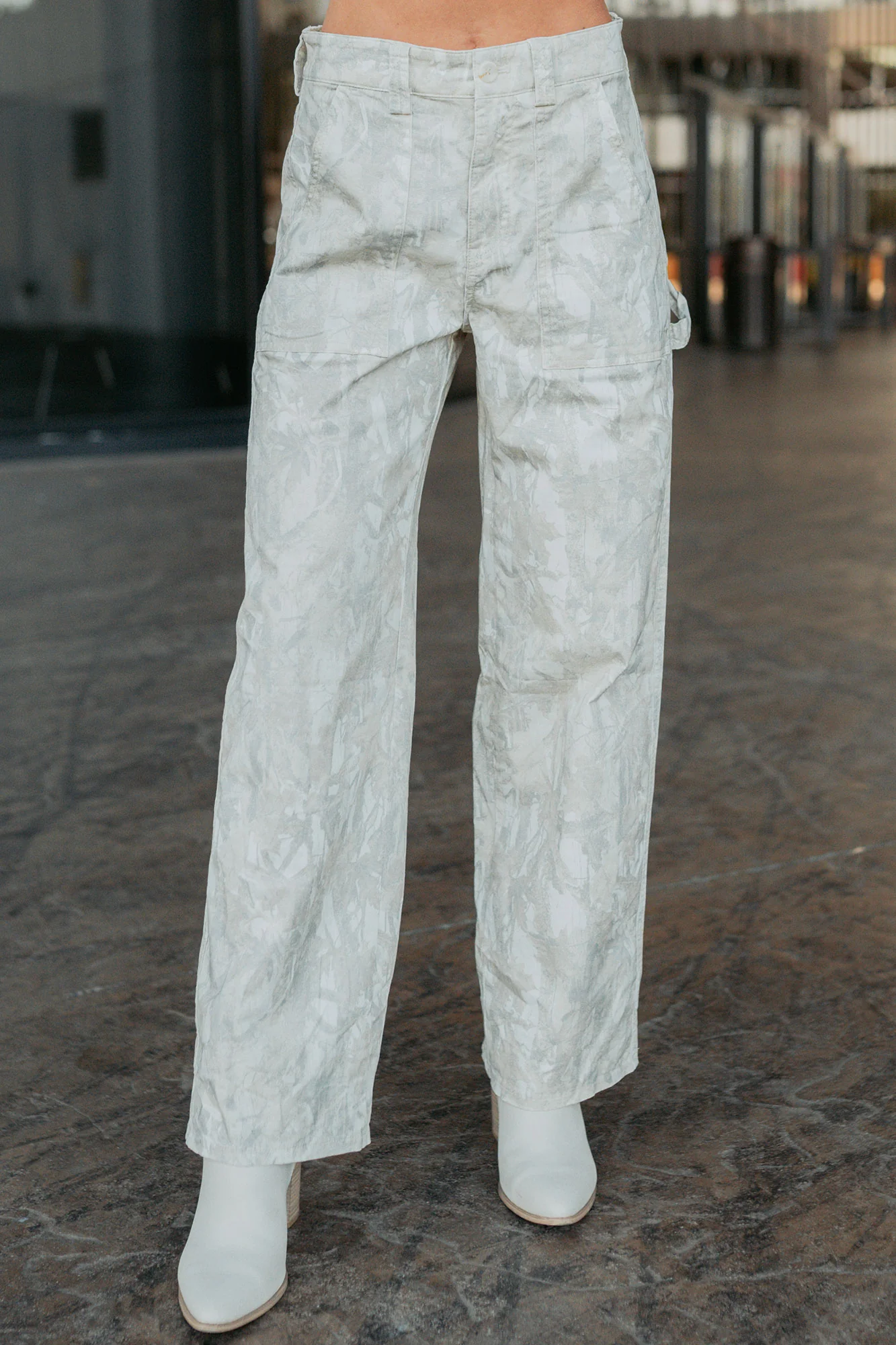 True Authority High Rise Wide Leg Pants (Camo) - Image 7