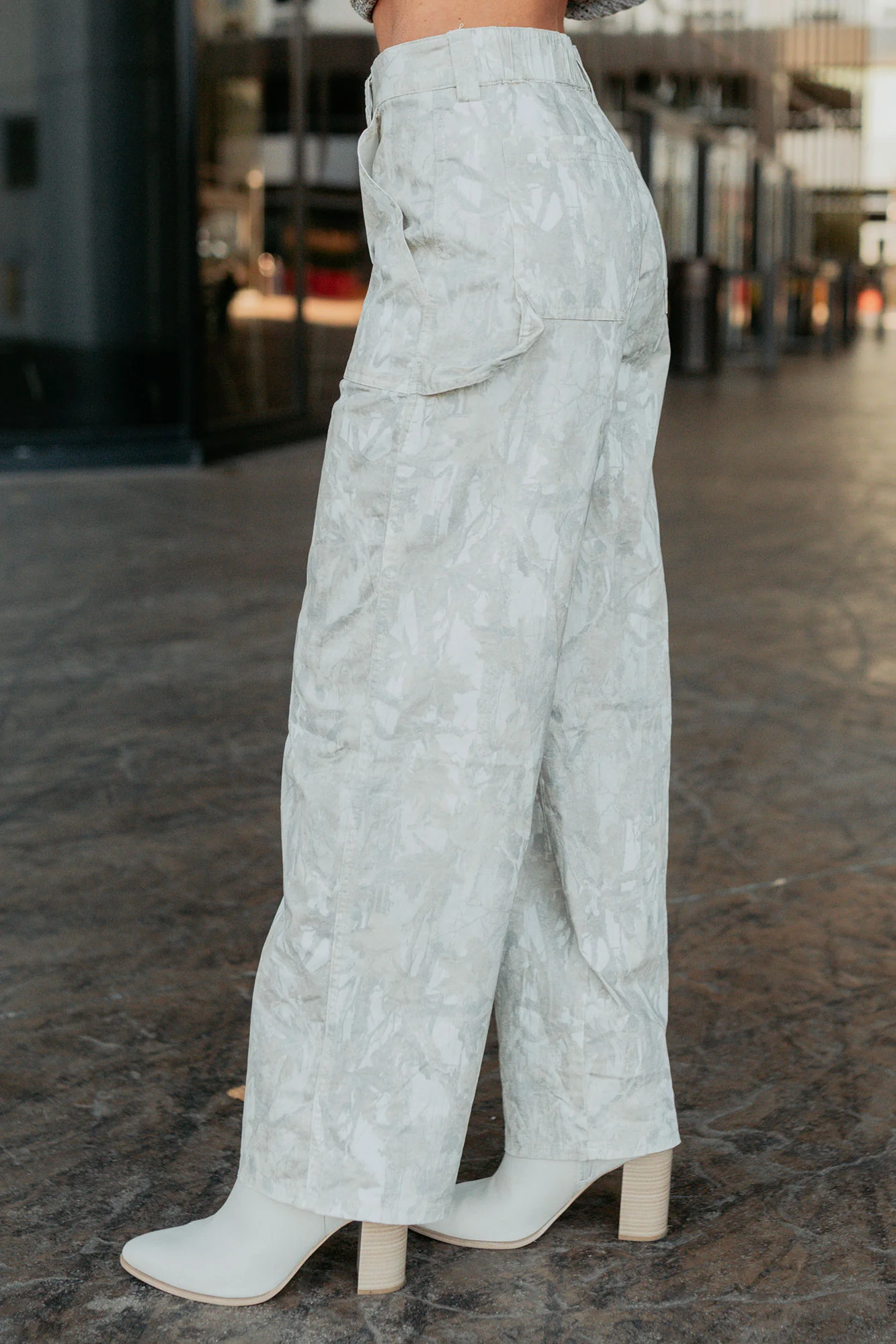 True Authority High Rise Wide Leg Pants (Camo) - Image 9